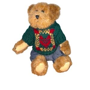 Boyds Bears Edmund T. Bear 8 Inch Plush Stuffed Bear Enesco Collectible Sweater